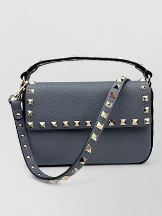 Valentino Garavani rockstud leather mini clutch bag strap