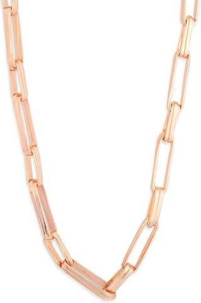 Karine Sultan Long Geometric Frame Necklace in Rose Gold at Nordstrom Rack