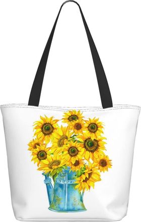 AOOEDM Sunflower Florals Ladies Shopping Bag 13x11x7in.The Perfect ValentineS Day Gift.It Is The Best ValentineS Day Gift For Mom, Daughter, Wife,Etc