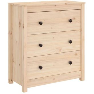 vidaXL Aparador De Madera Maciza De Pino 70x35x80 Cm Vidaxl