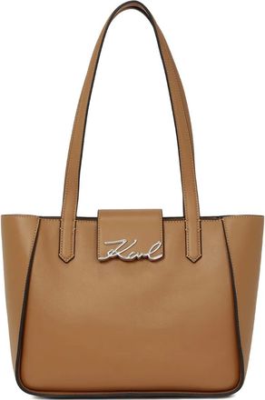 Karl Lagerfeld Borsa tote K/Signature 2.0 piccola - Marrone
