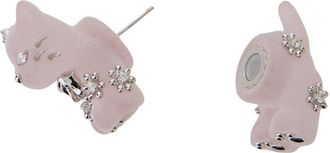 Yvmin Womens Earrings Split Kitten Pink