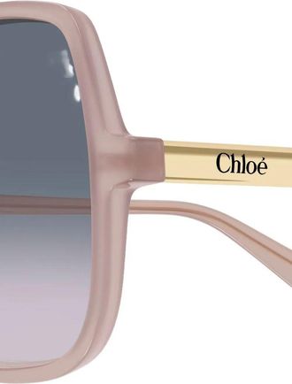 Chlo&eacute; CH0362S005 Oversized Square Sunglasses - Pink