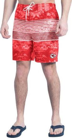 G-III Sports by Carl Banks Mens G-III Sports by Carl Banks Red/Gray Kansas City Chiefs Horizon Volley Swim Shorts at Nordstrom, Size Large