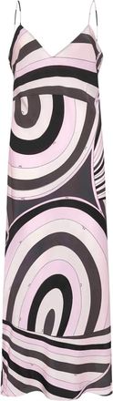 Pucci wave-print slip dress - Pink