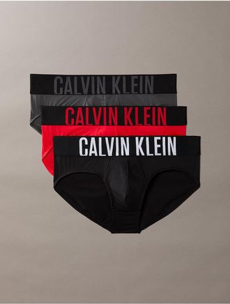 Calvin Klein Mens Intense Power Air 3-Pack Hip Brief - Multi - XL