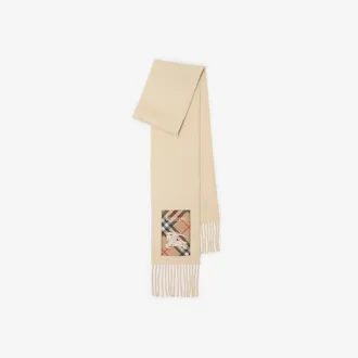 Burberry Check Label Cashmere Scarf