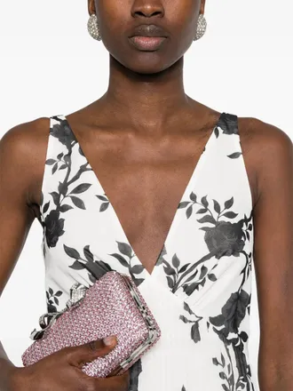 Self Portrait Floral-Print Chiffon Dress - White