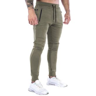 Generic Mens Joggers Sweatpants Slim Fit Workout Training Pants Gym Workout Tapered Trousers Athletic Joggers Pants with Zipper Pockets Drawstring Elastic Wai
