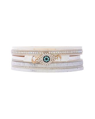 Saachi Saachi Crystal Evil Eye Bracelet