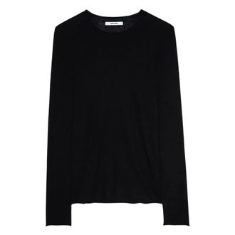 Zadig&Voltaire Teiss Trui - Heren - Tops - Zwart - Maat: 2XL Kasjmier