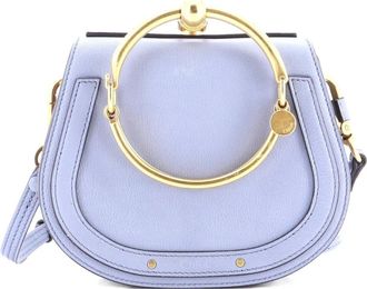 Chlo&eacute; Nile Leather Small crossbody bag - Blauw