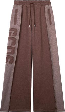 GCDS Logo-patch Wide-leg Track Pants