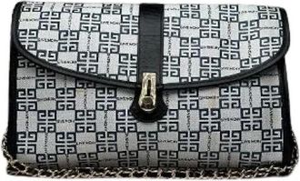 Givenchy Pre-owned Cross Body Bags, female, White, Size: ONE SIZE Pre-owned Leather Cross Body Bag
