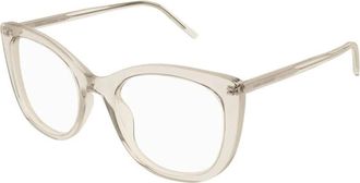 Saint Laurent Ladies Black Square Eyeglass Frames SL778 004