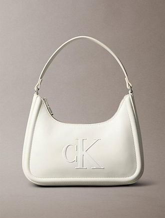 Calvin Klein Schoudertas met monogram-logo in reliëf