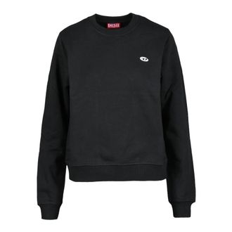 Diesel Sweatshirt - Dames - Sweatshirts - Zwart - XS - Katoen - Hoodies & sweatvesten