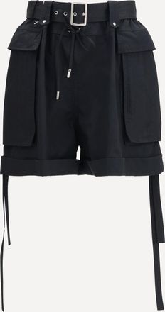 Alexander McQueen Shorts in cotone con cintura Woman 40
