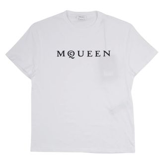 Alexander McQueen Alexander McQueen, T-Shirts, male, White, Size: XL McQueen T-Shirt