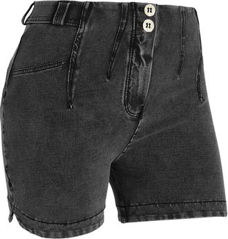 Freddy Shorts WR.UP vita con pinces in jersey denim fondo stondato