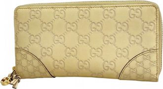 Gucci Ivory Leather Long Wallet (Bi-Fold) (Pre-Owned)
