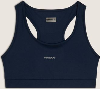 Freddy Shirttop FREDDY TOP F4WTWB15, Damen, Gr. L, blau (blau nights), Obermaterial: 78% Polyester PES. 22% Elasthan EL., Tops Shirttop