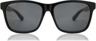 Gucci GG0746SA Asian Fit 001 Mens Sunglasses Black Size 57 - Free RX Lenses - Free RX Lenses