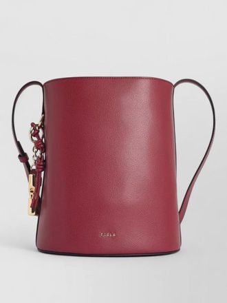 Furla roxie leather bucket bag gold hardware