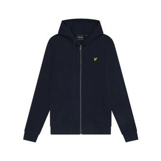 Lyle & Scott Zip Through Hoodie - Heren - Sweatshirts & Hoodies - Blauw - Maat: 2XL