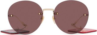 Gucci CNY Edition sunglasses - unisex - Metal - 59 - Gold