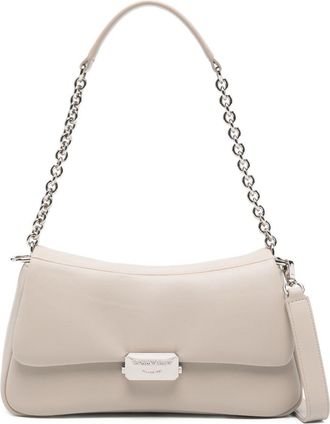 Emporio Armani middelgrote leren schoudertas