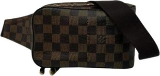 Louis Vuitton Pre-owned Damier Galle Shoulder Bag - Heren - Vintage Heuptassen - Bruin - ONE Size - Leer - Vintage