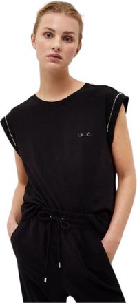 Liu Jo Sleeveless Top - Dames - Tops zonder mouwen - Zwart - 2XS - Katoen - Tops