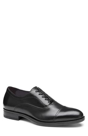 Johnston & Murphy Conlin Cap Toe Oxford in Black Full Grain at Nordstrom, Size 10.5