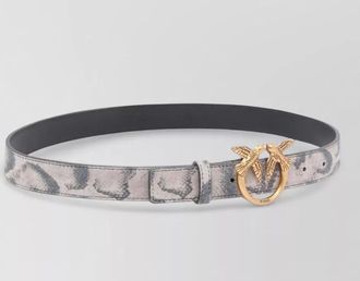 Pinko python print belt