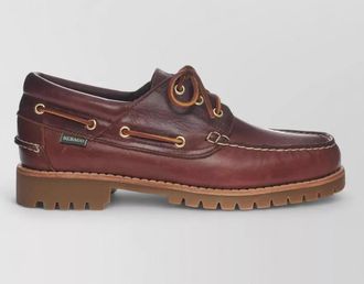 Sebago leather boat shoes