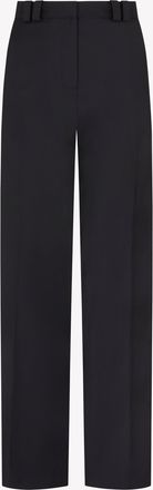 Serena Bute Wool Flat Fronted Jogger - Navy Blue