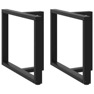 Berkfield Home Dining Table Legs T-Shaped&not;2 pcs Black 90x35x(72-73) cm Steel