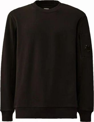 C.P. Company Diagonal Raised Fleece Crewneck Sweatshirt - Heren - Sweatshirts - Zwart - L - Katoen - Hoodies & sweatvesten