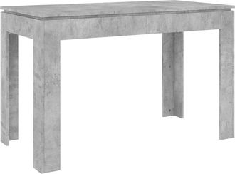 vidaXL Vidaxl - Mesa De Comedor Madera De Ingenier&iacute;a Gris Hormig&oacute;n 120x60x76 Cm
