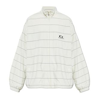 Balenciaga Light Jackets, male, Beige, Size: L Standing Collar Jacket