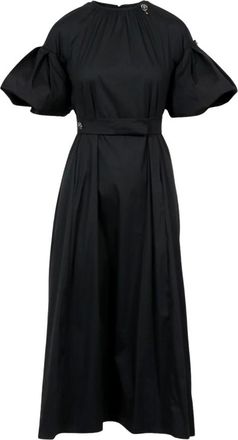 Max Mara Dames, Jurken, Zwart, Maat: M Katoen