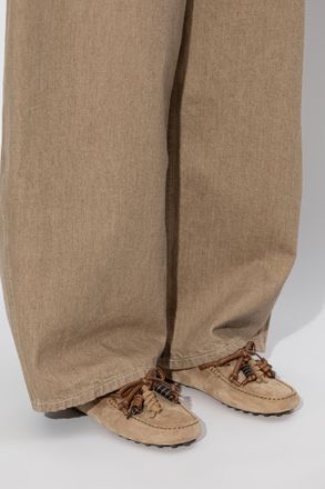 Tod's Gommino Loafers, Womens, Beige