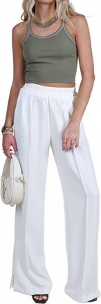 Misha Collection Ace Wide Leg Pants In Ivory