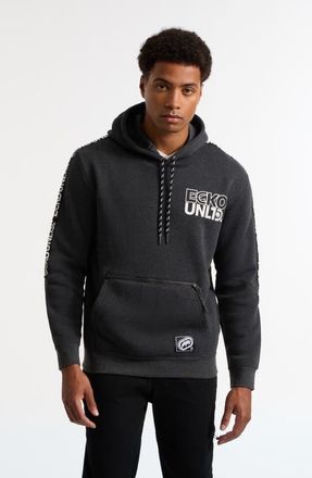 Ecko Stacked Up Hoodie in Charcoal Heather at Nordstrom, Size X-Large