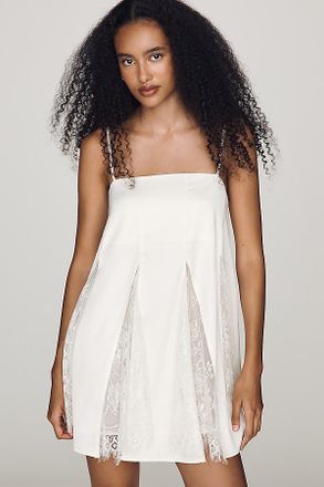 endless rose Lace Godet Mini Dress