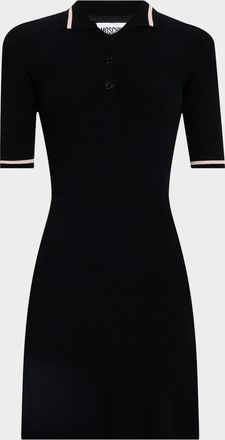 Moschino Short-Sleeve Mini Polo Dress