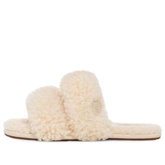 UGG (WMNS) UGG Maxi Curly Scuffetta Slippers Cozy Minimalist Beige 1130837-CYNT