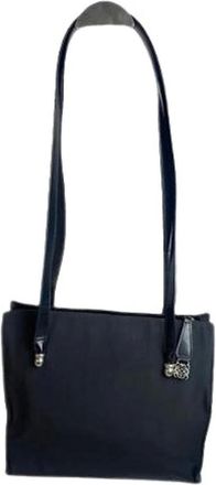 Loewe Pre-owned Shoulder Bags, female, Black, Size: ONE SIZE Pre-owned Fabric Handbag