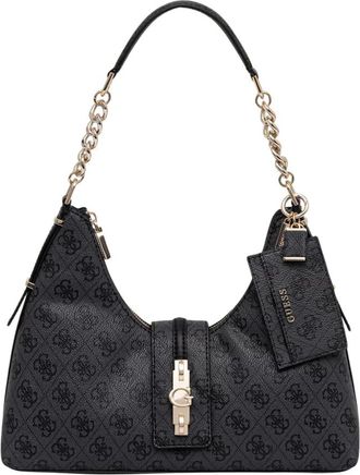 Guess Yvonne Hobo tas - Dames - Tassen - Grijs - Maat: ONE Size Zijde